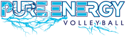 Pure Energy Volleyball banner logo