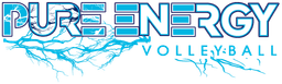 Pure Energy Volleyball banner logo